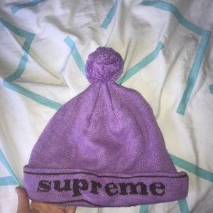 Purple supreme beanie